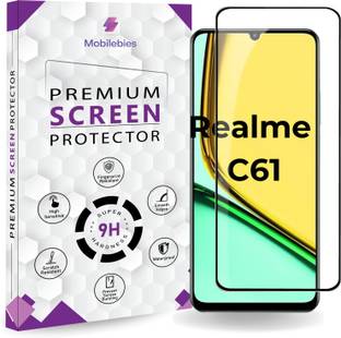 Mobilebies Tempered Glass Guard for Realme C61 OG Premium Tempered Glass Screen Protector | 9H Hardness | Edge-to-Edge Full Coverage | Anti-Scratch & Smudge Resistant