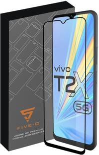 FIVE-O Tempered Glass Guard for Vivo T2x 5G with Self Installation Kit