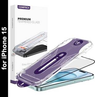 CZARTECH Tempered Glass Guard for APPLE Iphone 15, Apple Iphone 15 Matte Glass