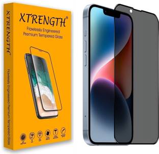 XTRENGTH Tempered Glass Guard for Apple iPhone 13, Apple iPhone 13 Pro, Apple iPhone 14, Apple iPhone 16e, Privacy / Anti-Spy Gorilla Screen Protector, with Easy Installation Kit
