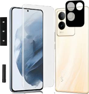 mFoniscie Tempered Glass Guard for Vivo T2 Pro 5G, with Camera Lens Protector