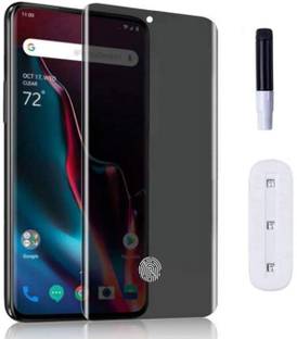 VZZR Tempered Glass Guard for vivo V50 5G, Vivo V50 5G - Anti Spy Privacy Tempered Glass with Camera Punch Hole & Fingerprint Working