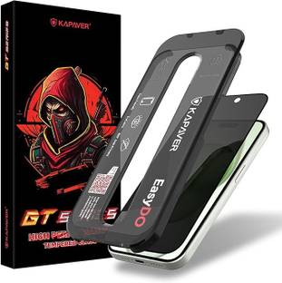 Kapaver Tempered Glass Guard for Apple iPhone 15 Plus