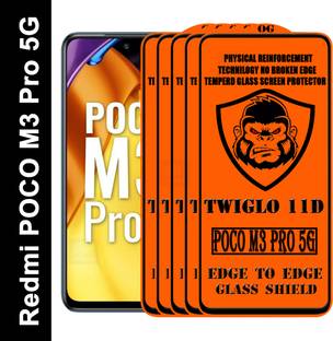 ट्विग्लो एज टू एज टेम्पर्ड ग्लास REDMI POCO M3 PRO 5G के लिए