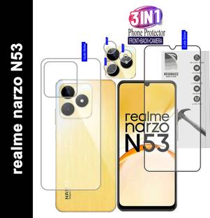 DESIBUZZ Front and Back Tempered Glass for realme narzo N53