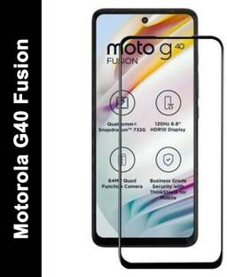 DMJHP Edge To Edge Tempered Glass for Motorola G40 Fusion