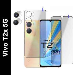 PONDRIK Front and Back Tempered Glass for vivo T2x 5G
