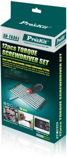 Proskit SD-T636 1~6 N-m Adjustable Torque Screwdriver Set Screwdriver Bit Set