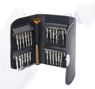 Hillgrove SB Precision 25-in 1 Portable Pocket Screw driver Mobile Repairing Tools Kit for Phone/Laptop/PC/Glasses/Computer SBS25 in1 Screwdriver Bit Set