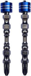 VESPERPRO Metal Ph2 65 Mm (++) Magnetic Screwdriver Bit Set With (Magnetic Ring)-2PICES. H2 + BIT Screwdriver Bit Set