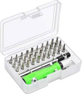 PAVITYAKSH 32 IN 1 SCREW DRIVER 32 IN 1 SCREW DRIVER Industries Carbon Steel, Plastic Screwdriver Bits Set Screwdriver Bit Set