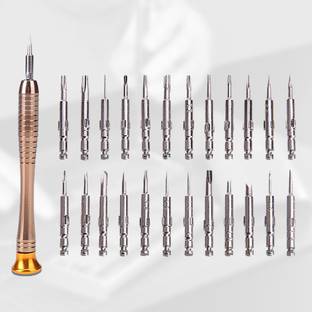 Hillgrove SB Precision 25 in 1 Portable Pocket Screw driver Mobile Repairing Tools Kit for Phone/Laptop/PC/Glasses/Computer SBS25in1 Screwdriver Bit Set
