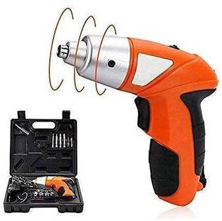 Sahaj Enterprise 45 PCS RECHARAGEBLE DRILL AND SCREWDRIVER 45 in 1 LED Electric Screwdriver Cordless Rechargeable Handy Drill Screwdriver Screwdriver Bit Set