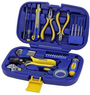 shivam electro Goodyear Metal Hand Tools 29 Pcs Compact Hand Tool Kit Multi-functional Tools Standard Screwdriver Set
