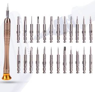 Hillgrove 25 in 1 Portable Pocket Screw driver Mobile Repairing Tool Kit for Phone/Laptop/PC/Glasses/Computer Precision Screwdriver Set