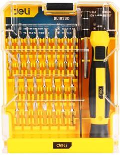 Deli 33 Pcs Precision Screwdriver Set with Magnetic Tip Cr-V Material Repair Tool Kit Precision Screwdriver Set