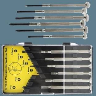 Justakeit 6Pc Mini Precision Screwdriver Set,6 Different Size Flathead and Phillips_263 Precision Screwdriver Set