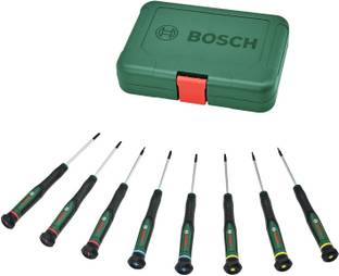 BOSCH Precision Screwdriver Set, 8-Piece with Storage Box - Magnetic Tips Precision Screwdriver Set