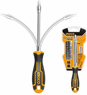 INGCO Flexible Shaft Screwdriver Set Long Handle Combination Screwdriver Set