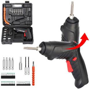 Xydrozen Electric Screwdriver Kit, Dual Position Handle with USB Cable LED Light-vh Combination Screwdriver Set