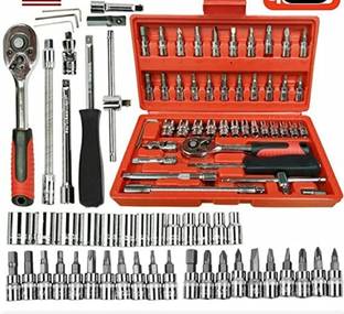 EDENGLOW 46 IN 1 TOOLKIT BLACK Socket Set Standard Screwdriver Set