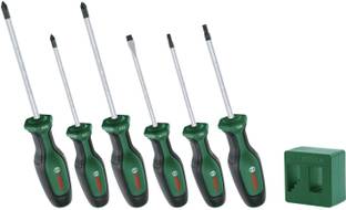 BOSCH Professional 6-Piece Screwdriver Set - Soft grip Handles (SL/PH) Standard Screwdriver Set