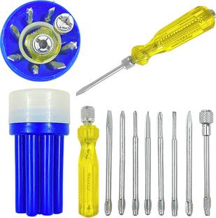 WallVilla Screwdriver Tool for Home Multipurpose Heavy Duty Pechkas Kit कॉम्बिनेशन स्क्रूड्राइवर सेट