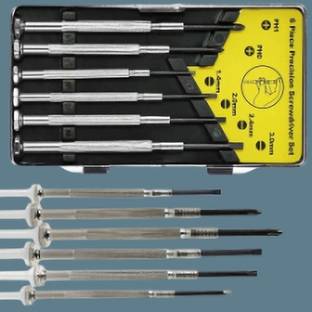 Justakeit 6Pc Mini Precision Screwdriver Set,6 Different Size Flathead and Phillips_272 Precision Screwdriver Set