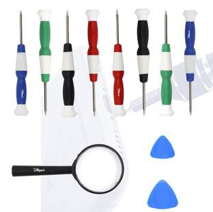 Hillgrove 11 in 1 Multipurpose Precision Micro Repairing Screwdrivers with Openers and Manifying Glass for Mobiles|Laptops|Electronics Precision Screwdriver Set