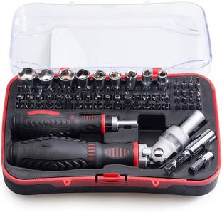 MOHAK 61 in 1 Screwdriver Set, Magnetic Screwdriver Set with Rotatable Ratchet Handles Precision Screwdriver Set