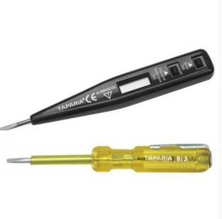 TAPARIA Digital Tester (MDT 81) Screwdriver cum line tester Yellow (813) Standard Screwdriver Set