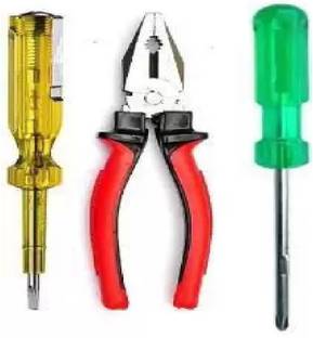 YUIOP Plier 8 Inch, tester, 4 Inch Combination 2in1 Screwdriver Set Combination Screwdriver