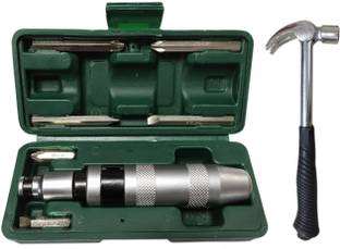 DUMDAAR new Professional Hand Impact Screwdriver 7 tools with 1pc Claw Hammer Impact Screwdriver Set