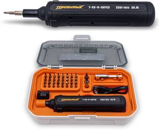 Tomahawk T-SD-N-36pc Compact Screwdriver Set -3.6V Lithium-ion, Reversible, LED Indicator Standard Screwdriver Set