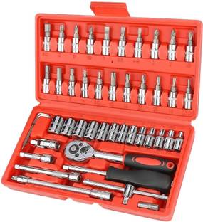 aqunza Square Drive Metric Socket Set with Double Nickel Chromium Alloy Impact Screwdriver Set