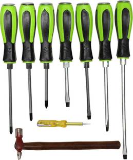 Digital Craft 7Pc Screw Driver Set,Line Tester,Hammer 200 gm Combination Screwdriver Set