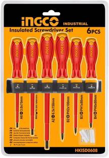 INGCO 6PCS INSULATED SCREWDRIVER SE Combination Screwdriver Set