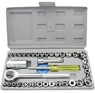 Hans Vahini Multipurpose Metal Screwdriver Socket Set and Bit Tool Kit Set Jackly Combination Wrench Tool for Home, Car, Bike -40 Pieces Standard Screwdriver Set