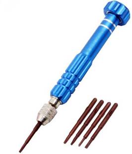 Gilhot 5 in 1 Micro Precision Repair Tools Kit Set Mini Magnetic Screwdriver Multi-Function Detaching Maintenance Tools for Repair Smartphone Mobiles Laptop Tablet Multicolor Pack of 1 Standard Screwdriver Set