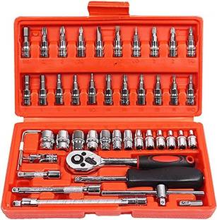 life friends 46 in 1 Pcs Tool Kit Screwdriver and Socket Set Combination Screwdriver Set