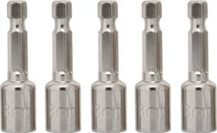 h9 1/4 " Shank 8mm Hex Magnetic Power Nut Driver Drill Bit Socket adaptors Wrench Nut setter Set For Industrial & Home Use For Screwdriver Tools (M 8mm x 42mm) Impact Screwdriver