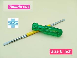 TAPARIA Yellow and Green 904-i Stainless Steel Screw Driver Combination Screwdriver