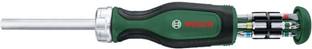 BOSCH Screwdriver with Ratchet Mechanism With 12 Interchangeable Bits in Magazine Ratchet Screwdriver