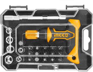 INGCO HKSDB0188 24PCS T-Handle Wrench Screwdriver Set|Power tools|Hand tools|Constructions Tools|Industrial Tools|Building tools|Mechanical Tools Ratchet Screwdriver Set