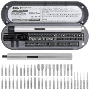 RuhZa 48 in 1 Electric Screwdriver Precision Set Power Tool Kit Rechargeable Wireless Precision Screwdriver Set