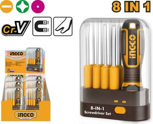 INGCO 9 Pcs interchangeable screwdriver set Combination Screwdriver Set