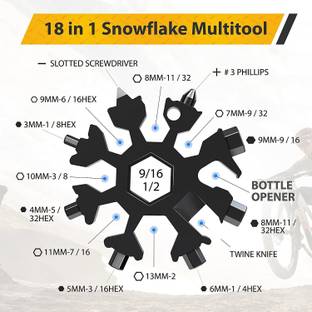 GaxQuly 18 in 1 Snowflake Multi Tool Combination Screwdriver