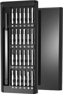 COSKIRA 24 in 1 Magnetic Small Screwdriver Set with Torx, Phillips, Flat head, Hex, etc Long Handle Screwdriver Set