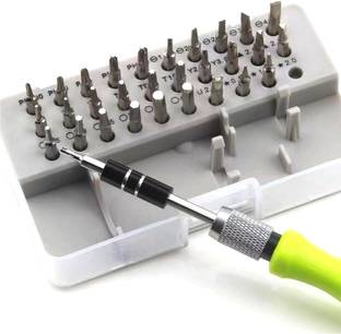 EcommerceByMiyani 32 IN 1 Precision Magnetic Screwdriver Tool Kit Green Precision Screwdriver Set