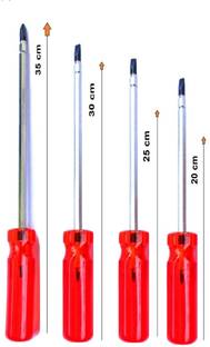 NT Sales Magnetic Screw Drivers Pack of 4 Combination Screwdriver Set (Pack of 4) Combination Screwdriver Set